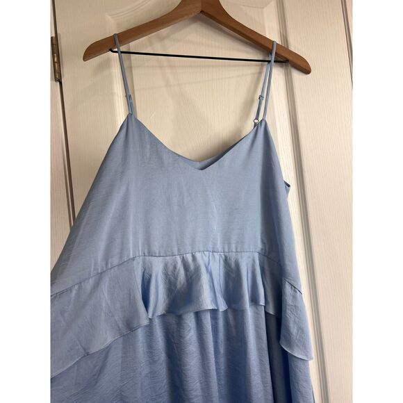 HATCH Women's Cleo Dress Maternity Spaghetti Strap Blue Size 2 / M (6-8) - Picture 3 of 12